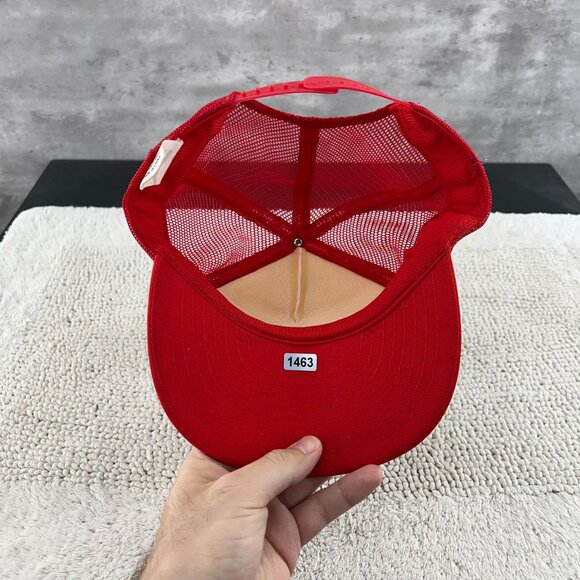 VINTAGE JIFFY LUBE MESH SNAPBACK TRUCKER HAT OSFA TWO TONE CAP - Picture 6 of 10
